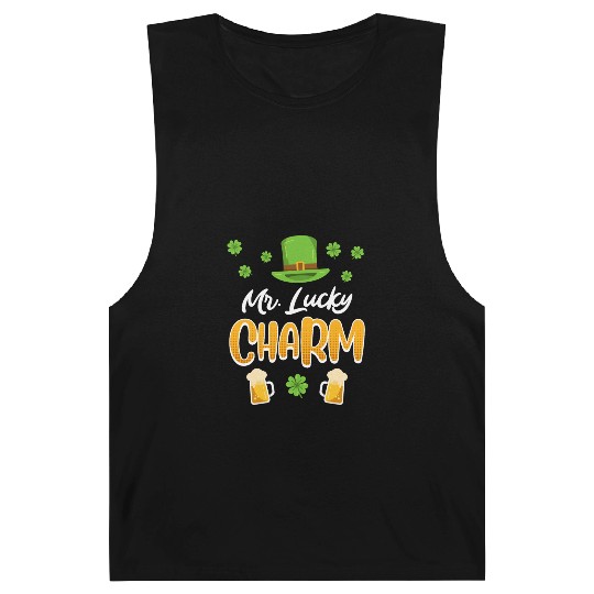 Mr Lucky Charm St. Patrick's Day Men Barnard Tanks
