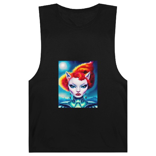 "Alien Cat Woman" Barnard Tanks