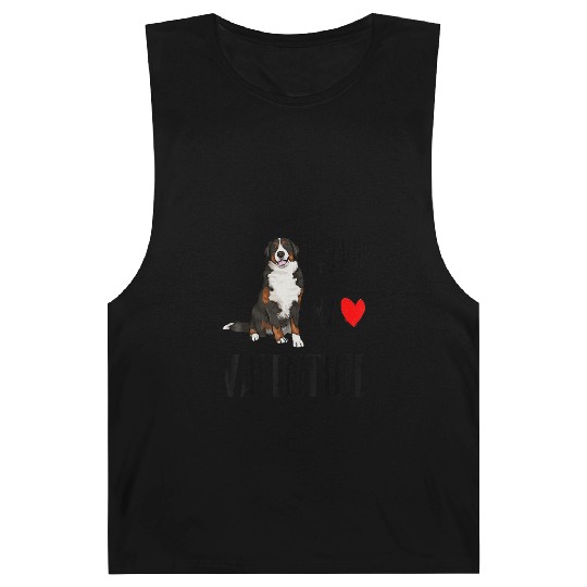I Found My Valentine Day Bernese Mountain Dog Dog Barnard Tanks