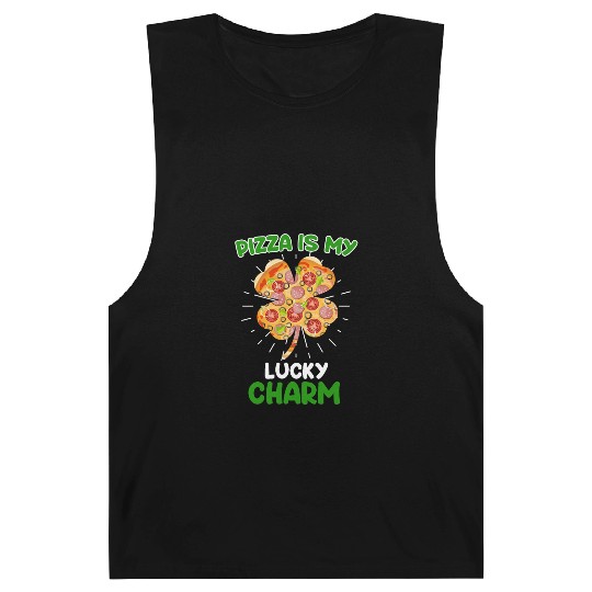 Pizza is my Lucky Charm Pizza Fan Barnard Tanks