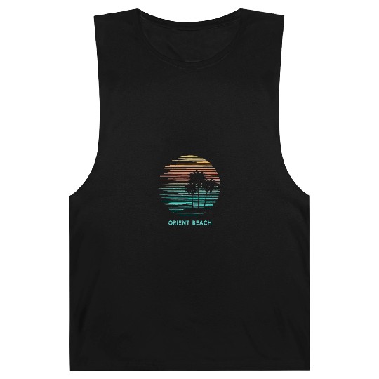 Orient Beach Saint Martin Cool Souvenir Vacation Barnard Tanks