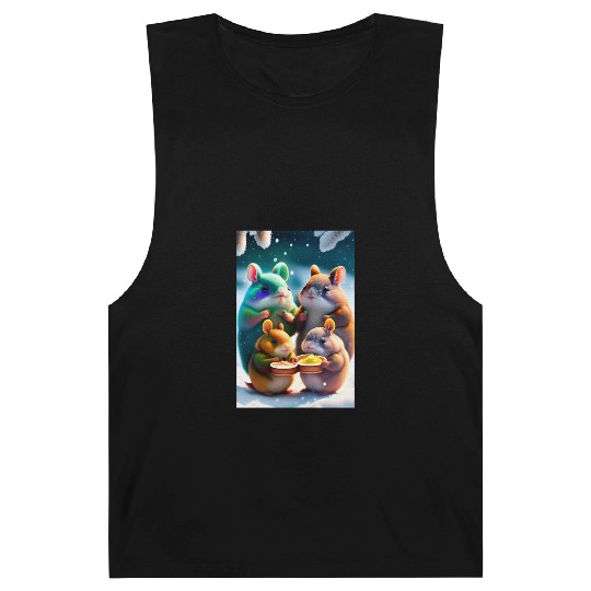 Cute Totoro Barnard Tanks