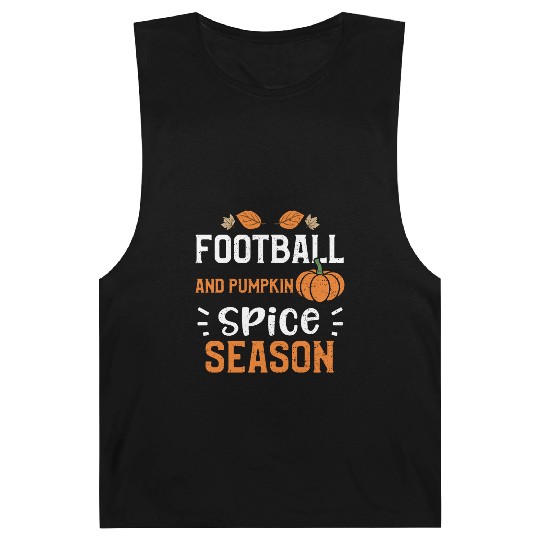 Football And Pumpkin Spice Season Barnard Tanks