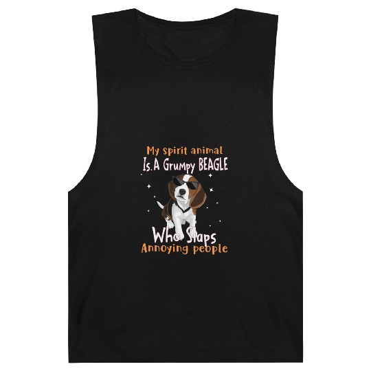 My Spirit animal Is A Grumpy Beagle Barnard Tanks