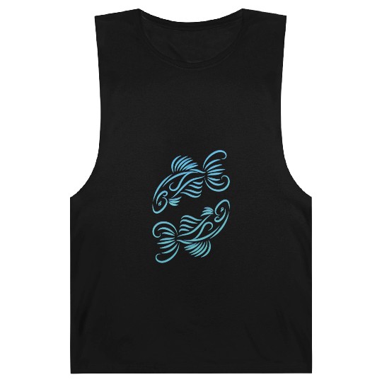 Pisces Zodiac Fish Water Sign Blue Green Barnard Tanks