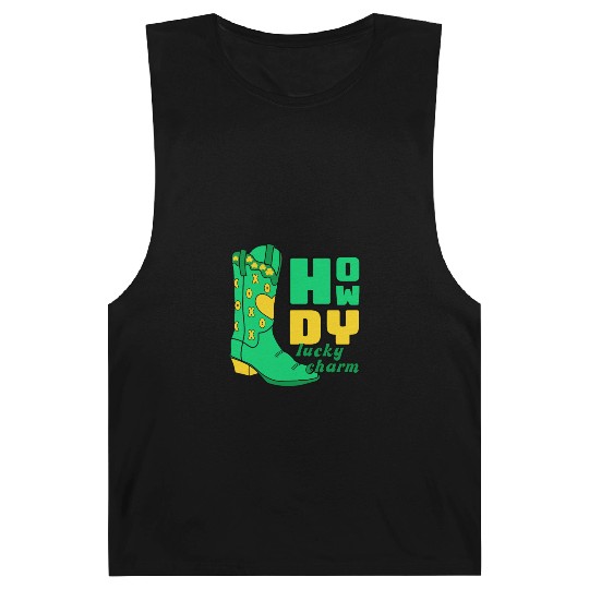 Howdy Lucky Charm St Patrick Day Apparel Barnard Tanks
