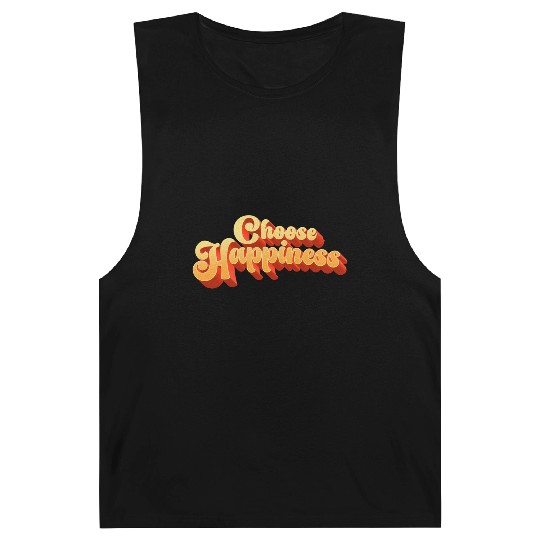 Choose Happiness Typography Barnard Tanks