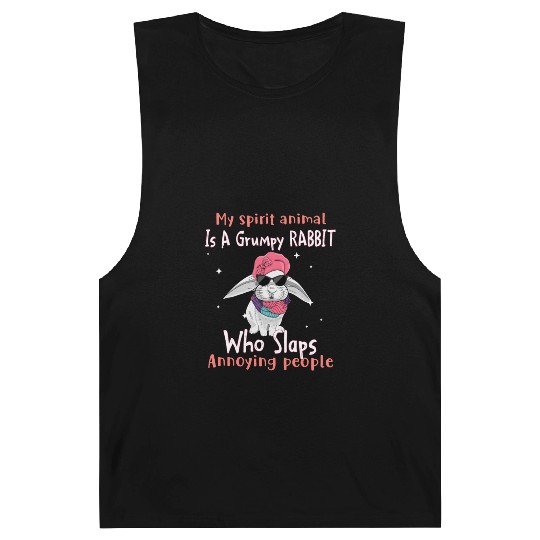 My Spirit animal Is A Grumpy Rabbit Barnard Tanks