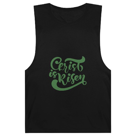 He Is Risen Religious Easter Barnard Tanks