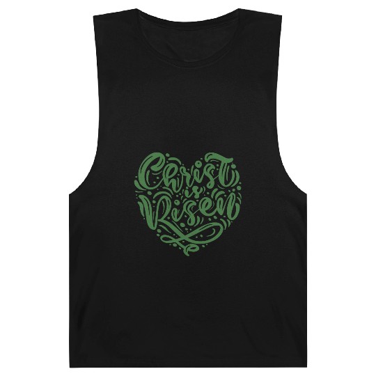 He Is Risen Christian Easter Barnard Tanks