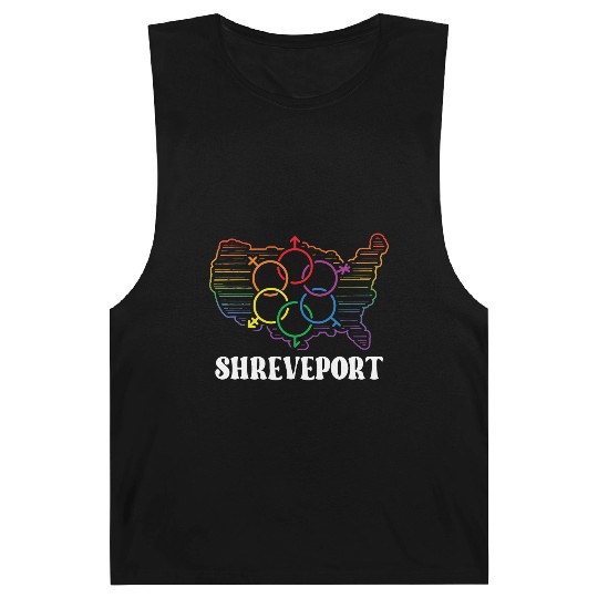 Shreveport Pride Month Pride Flag LGBT Community L Barnard Tanks