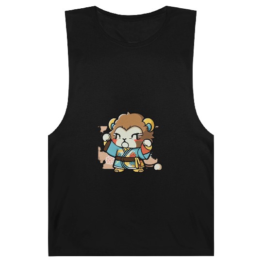 lion in kimono Barnard Tanks