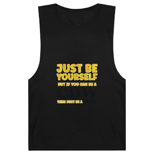 Cow Lovers Just be yourself Barnard Tanks
