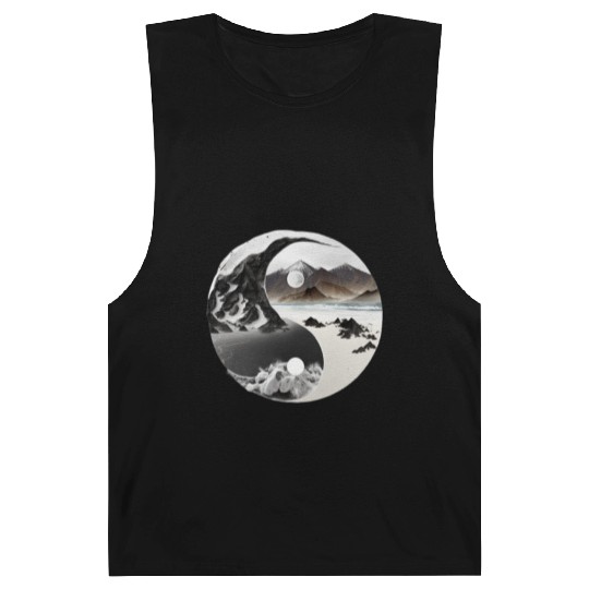 Ying Yang - mountains - beach Barnard Tanks