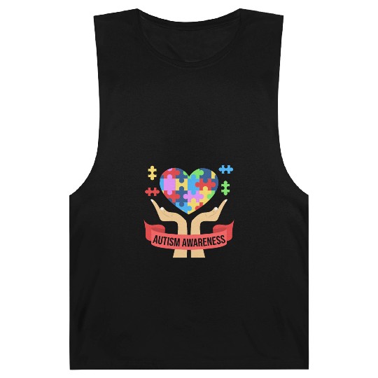Heart Autism Awareness Acceptance Family Support Barnard Tanks