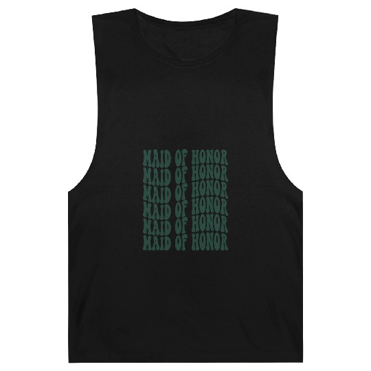 Bachelorette Party Maid Of Honor Emerald Green Barnard Tanks