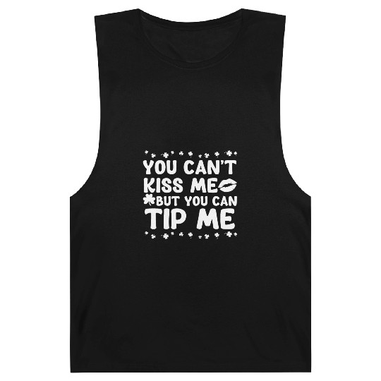 Funny St Patricks Day Waitress Bartender Tip Barnard Tanks