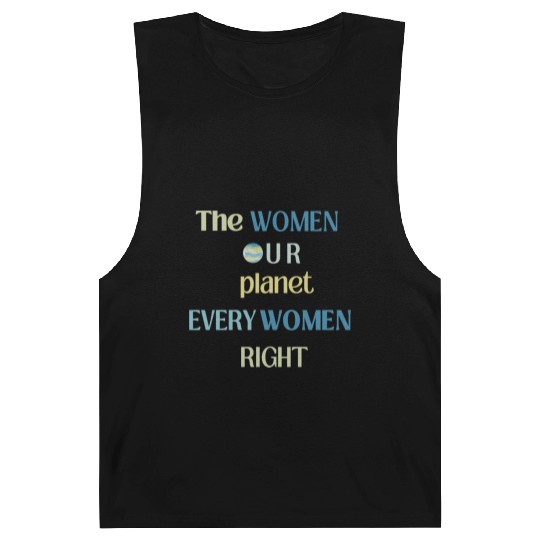 Embrace Equity Happy Women's Day Barnard Tanks