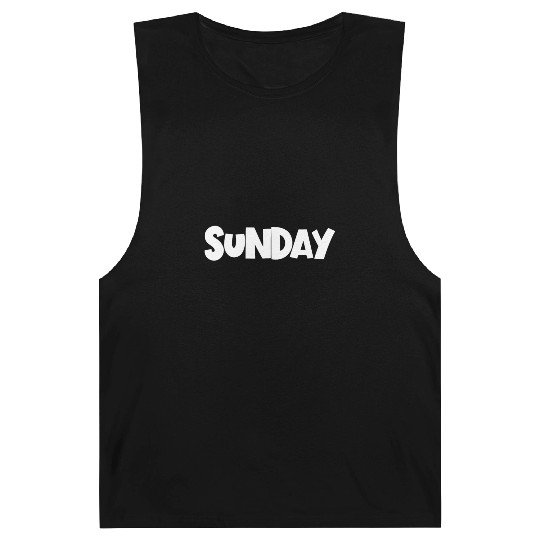 Sunday Day Of The Week Minimalist Funny Sunday Barnard Tanks