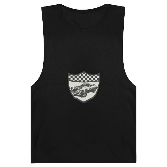Racing Car Muscle Car Logo Motorsports Barnard Tanks