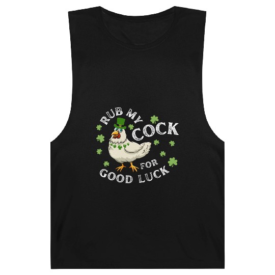 Rub My Cock For Good Luck St Patrick's Day Barnard Tanks