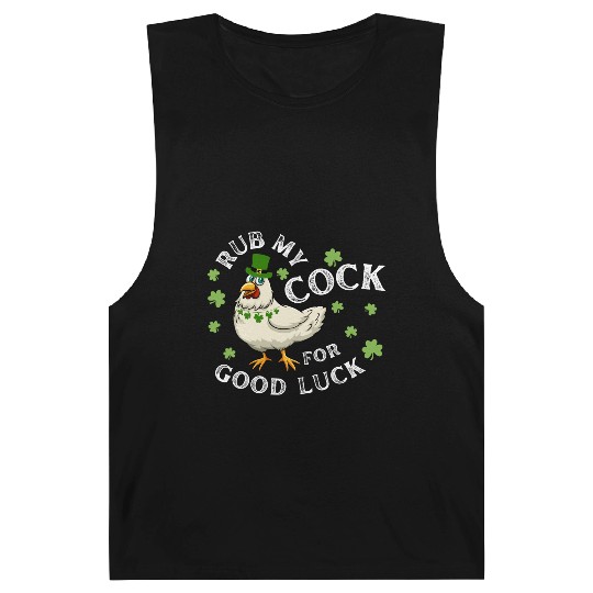 Rub My Cock For Good Luck St Patrick's Day Barnard Tanks