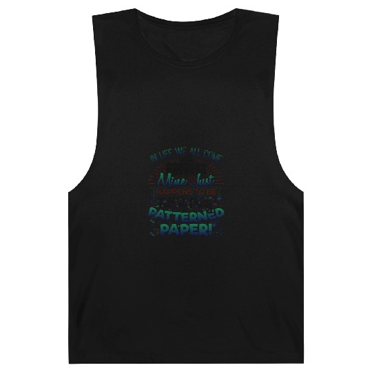 Scrapbooker Life Has Baggage Mine Patterned Paper Barnard Tanks