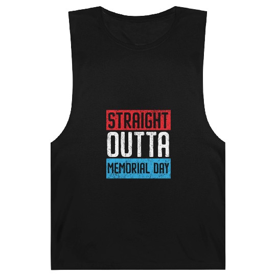 Patriotic Veteran USA Flag American Memorial Day Barnard Tanks