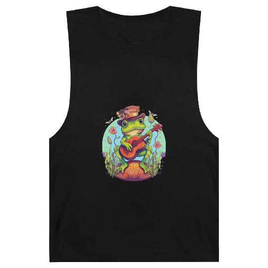 Cottagecore Steampunk Guitarist Frog Dark Academia Barnard Tanks