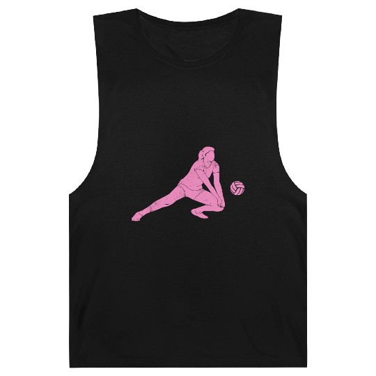 Volleyball Sport Lover Volleyball Girl Player Idea Barnard Tanks