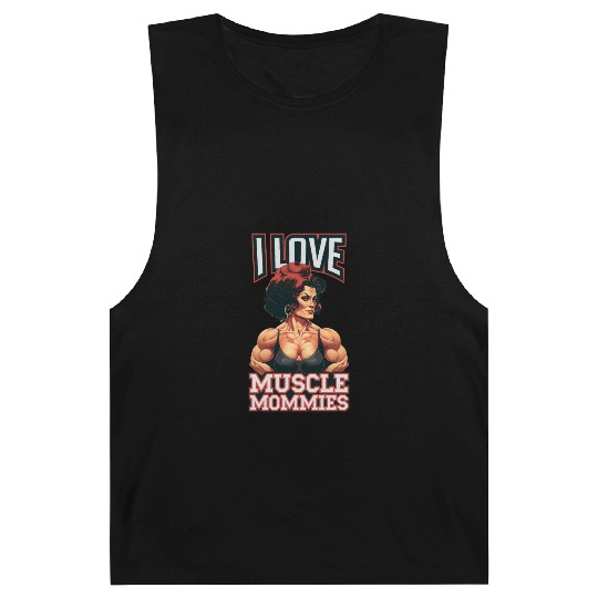 I Love Muscle Mommies Barnard Tanks