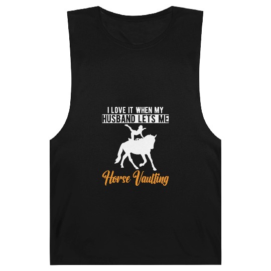 Funny Equestrian Horse Vaulting Wife Barnard Tanks