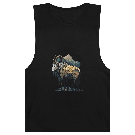 a mountain goat lives in the mountains Barnard Tanks