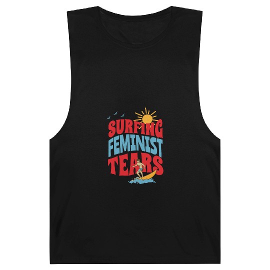 Surfing Liberal Tears Apparel Summer Time Barnard Tanks