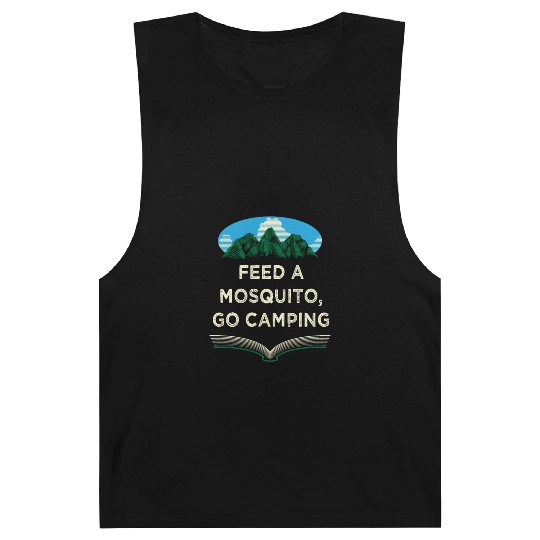 Feed a Mosquito Go Camping Funny Camper Humor Camp Barnard Tanks