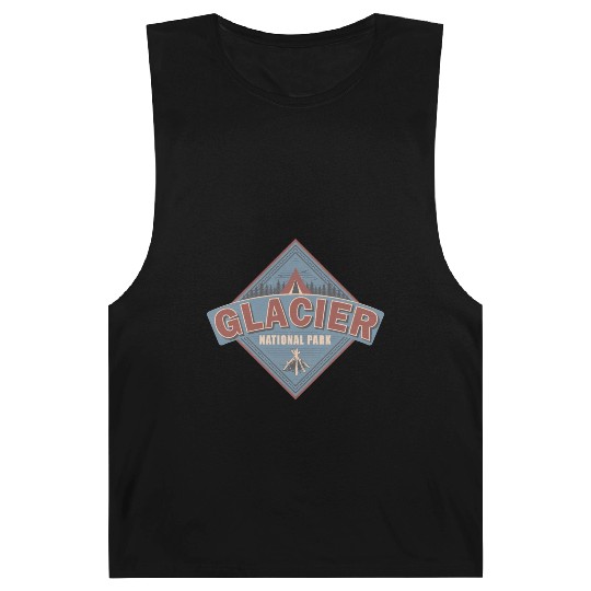 Glacier National Park Montana Vintage US Camping Barnard Tanks
