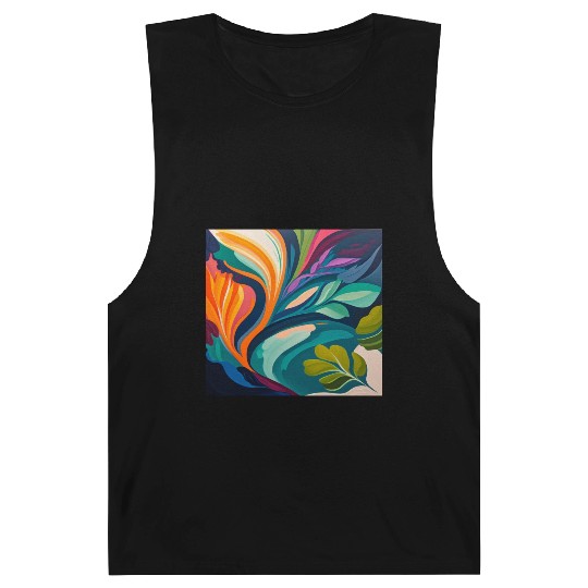 colorful and vibrant abstract painting Barnard Tanks