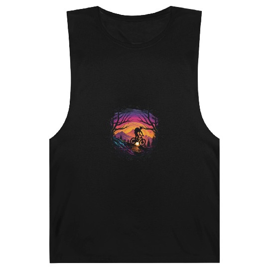MTB Mountain biking Synthwave Mountain-Bike MTB Barnard Tanks