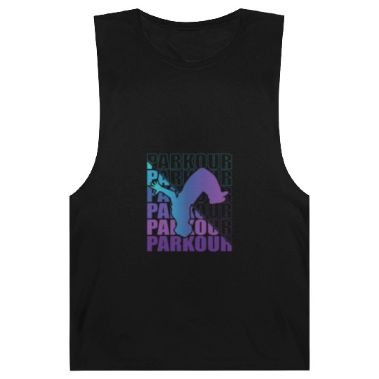 Parkour, Freerunning, Street Workout Acrobatic Barnard Tanks