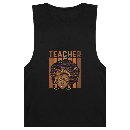 Black Smart Teacher Afro Love Melanin African Barnard Tanks