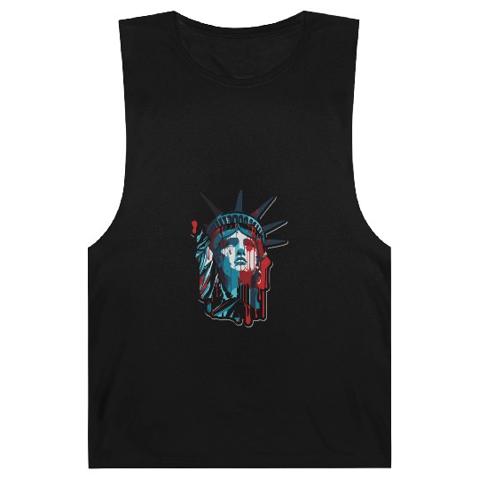 Color Drops Lady Liberty Barnard Tanks