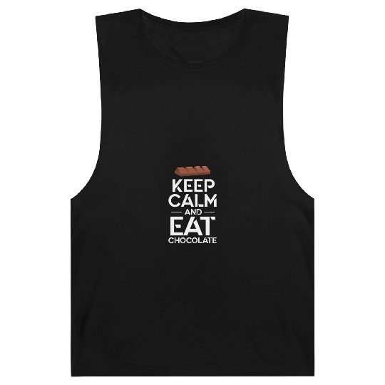 Keep Calm And Eat Chocolate Barnard Tanks