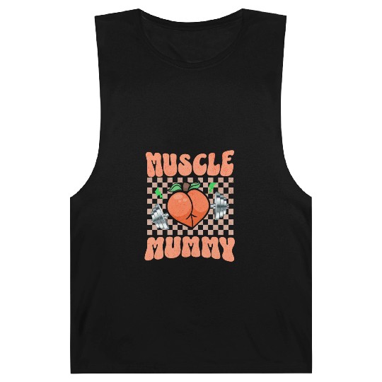 Muscle Mommy Gym Bodybuilder and Weightlifting Gif Barnard Tanks