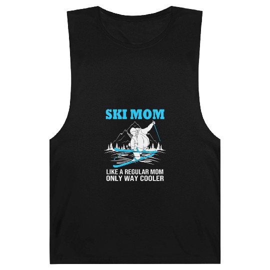 Mothers Day Skiing Skier Ski Mom For Women Barnard Tanks