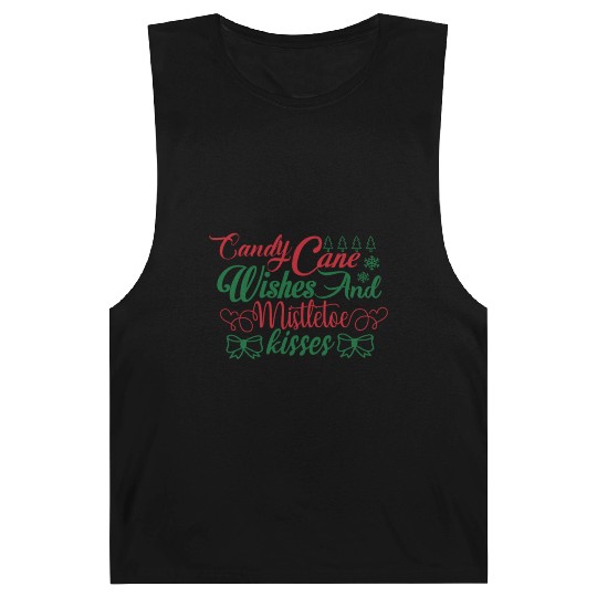 Candy Cane Wishes And Mistletoe Kisses Barnard Tanks