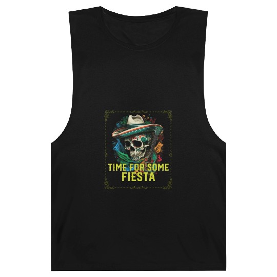 Time For Some Fiesta Cinco De Mayo Mexican Pride Barnard Tanks