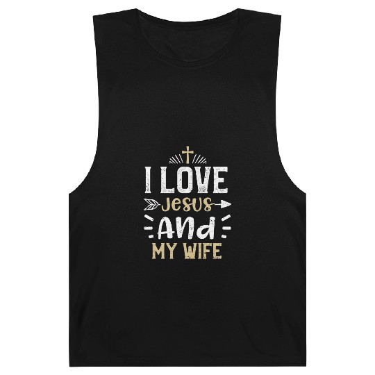 I Love Jesus And My Wife - Jesus Barnard Tanks