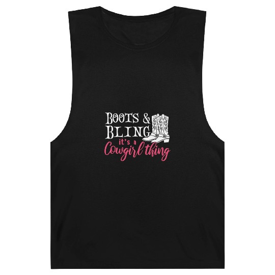 Boots And Bling It's A Cowgirl Thing Barnard Tanks