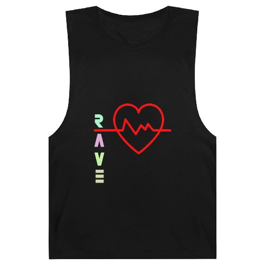 Rave with heart beat logo Barnard Tanks