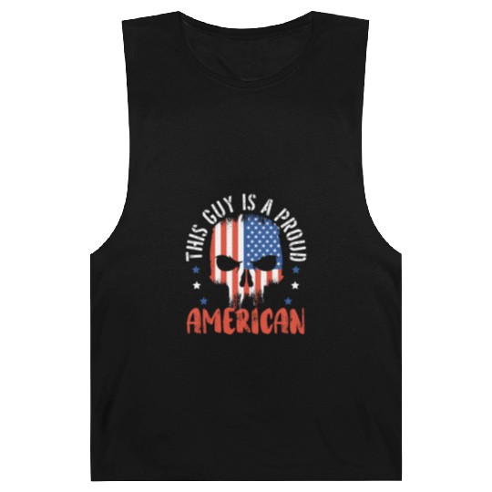 Patriotic America USA Flag 4th Of July American Barnard Tanks